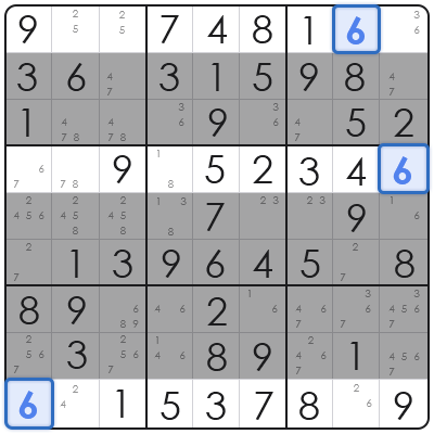 advanced sudoku technique